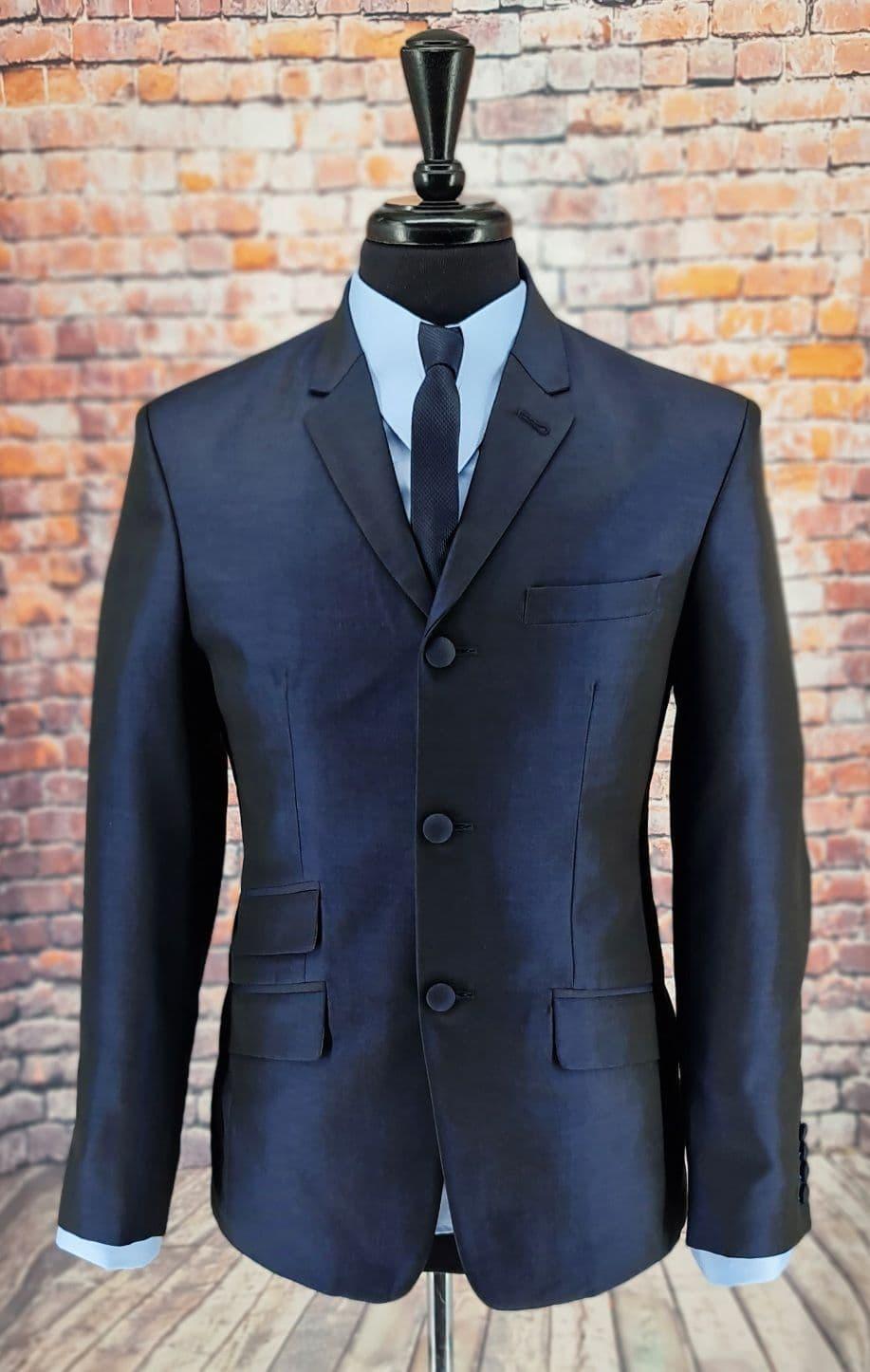 &Hargate& Navy Two Tone Suit