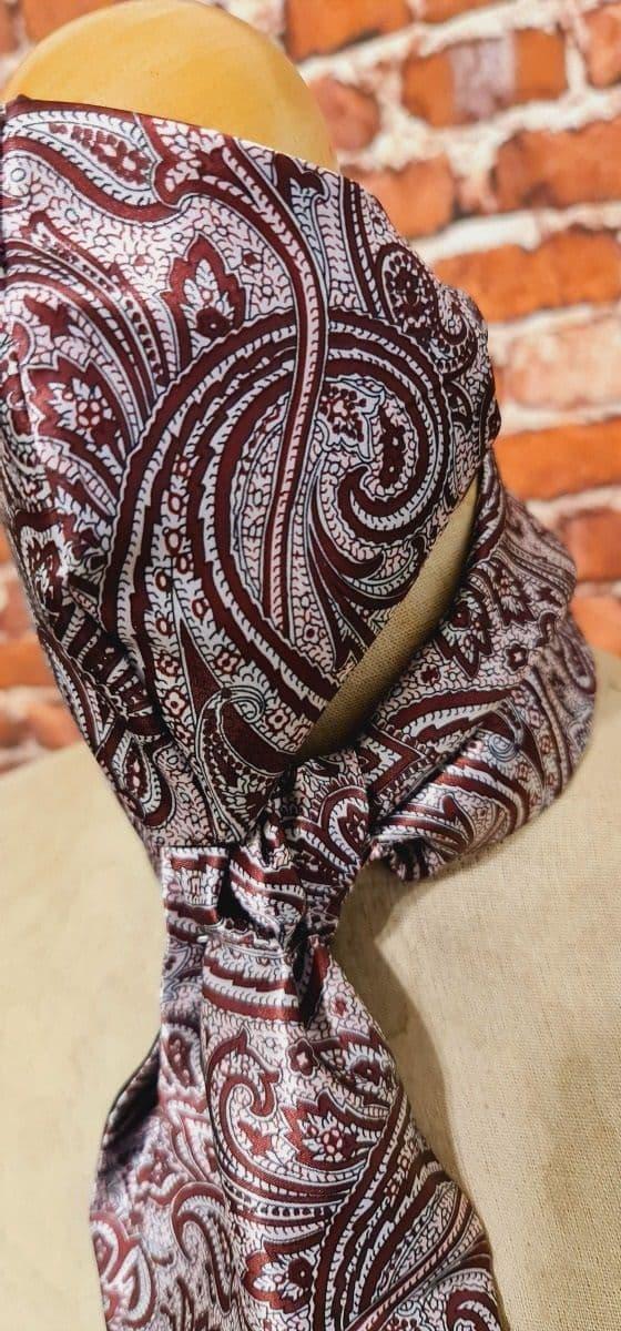 Vintage 70’s Maroon Paisley Bandana Neck Scarf by Berkshire | Shop THRILLING