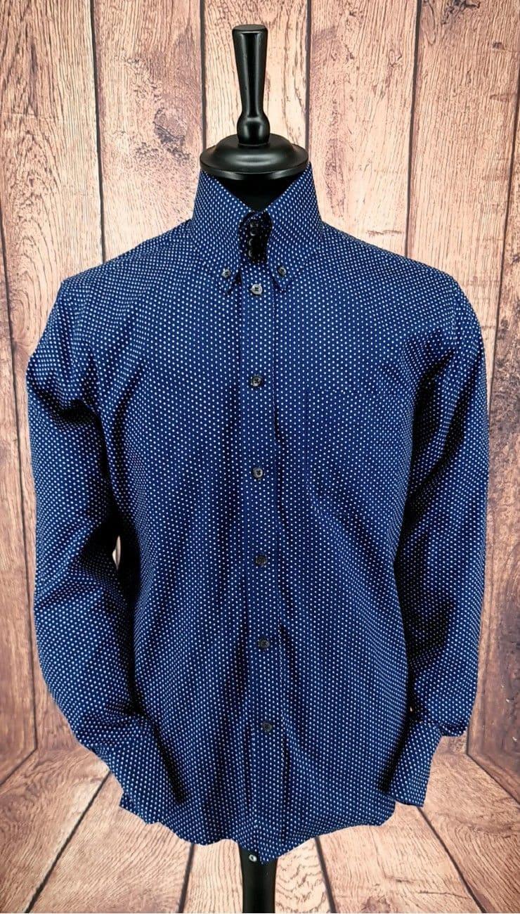 &Maxwell& Polka Dot Button Down Shirt Modclothin