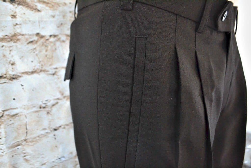 Topshop Petite high waist pleated peg pants in khaki - ShopStyle