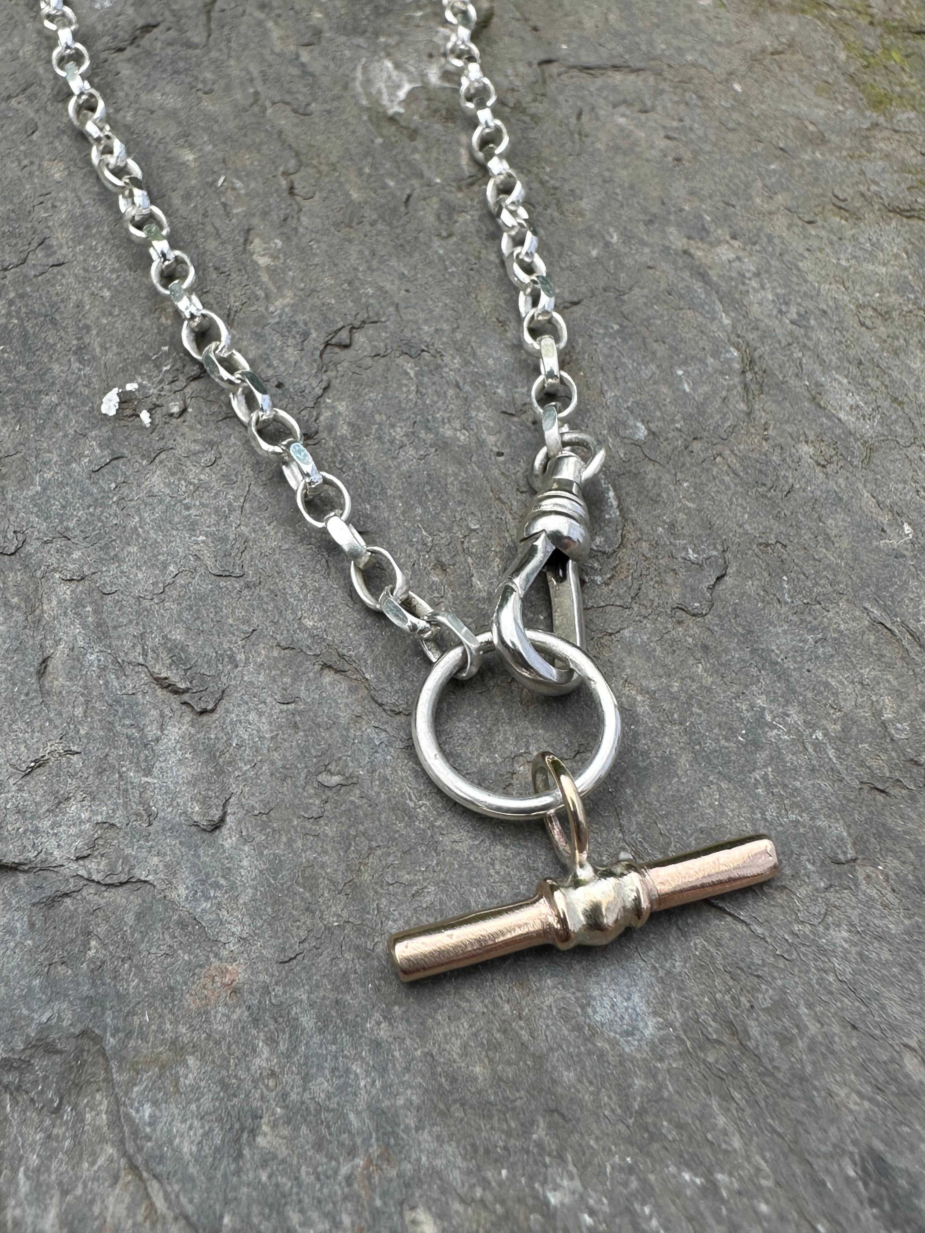 Sterling silver cross hot sale bar necklace