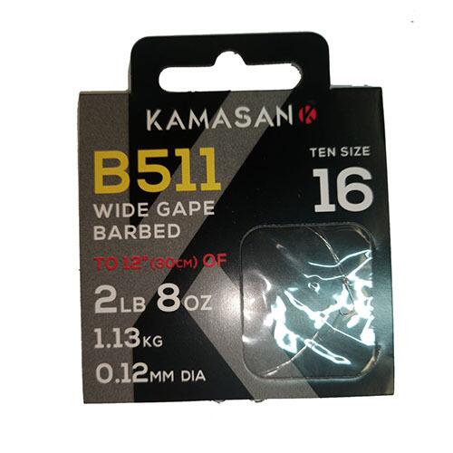 Kamasan Hooks To Nylon B911 F1 Barbless (Size 16)