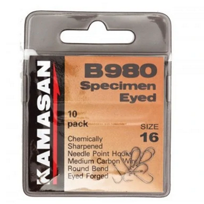 Kamasan B960 Eyed Stillwater Hooks - Barbless - Size 20 In - Foto 6