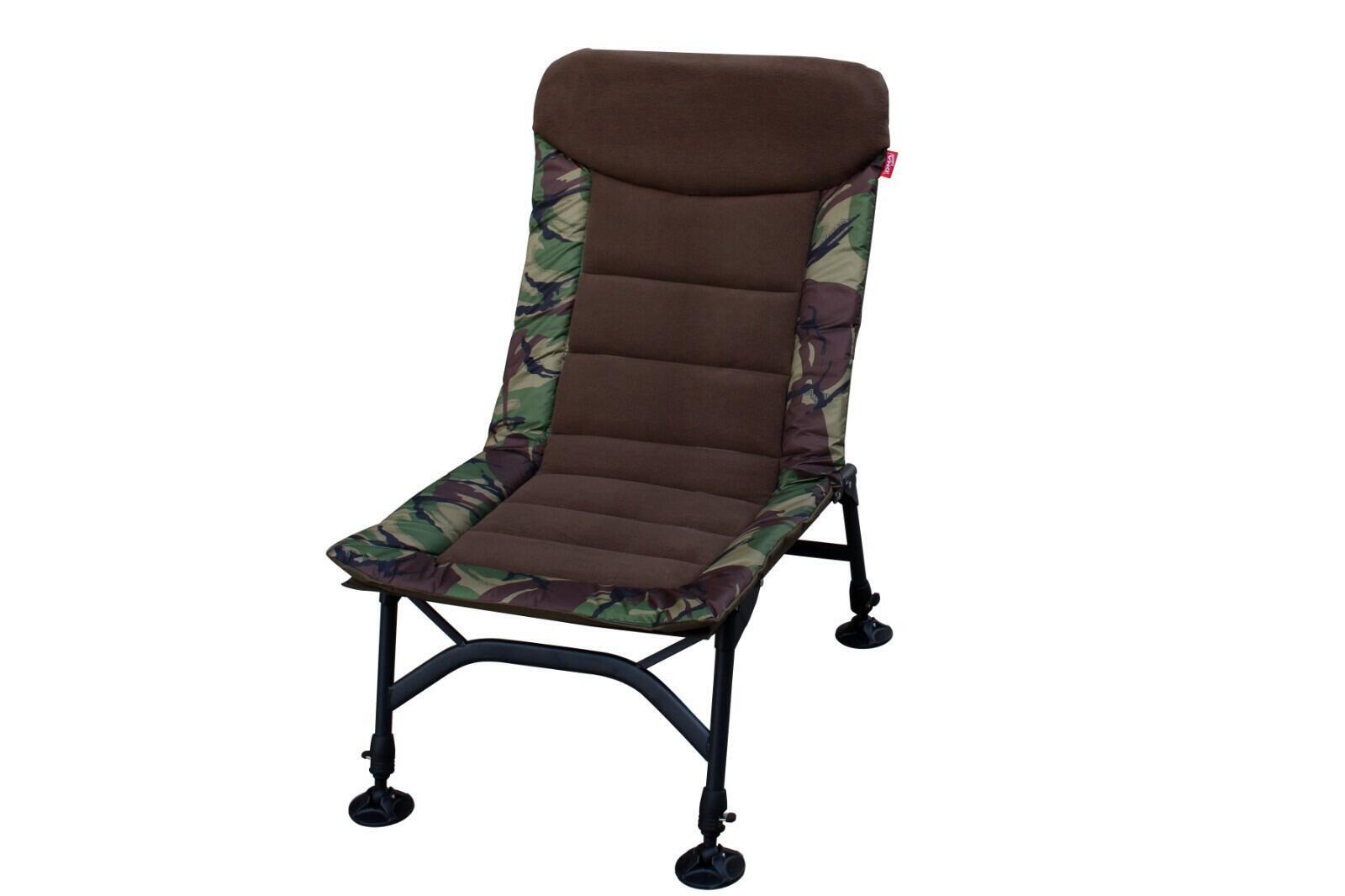 Carp On Folding Carp Chair – Green, Adjustable Extending Legs, Mud Feet Included
