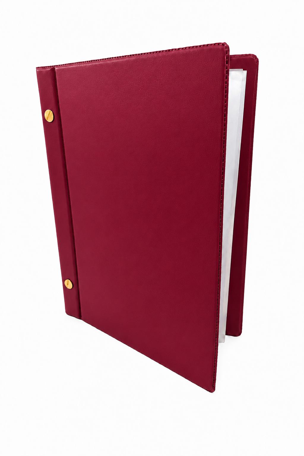 A5 Expandable Hard Cover Nyrex / Nirex Document Holder - Burgundy