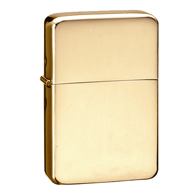 Zippo High Polish Brass with Solid Brass Engraved Pocket Lighter :  : Home & Kitchen