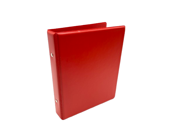 6-Ring Personal Filofax Folder - TAMS Holder - Red