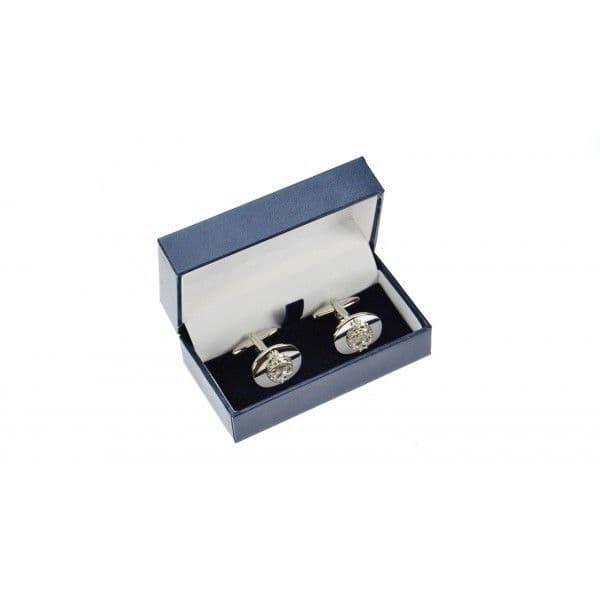 Royal Tank Regiment Chrome Plated Cufflinks