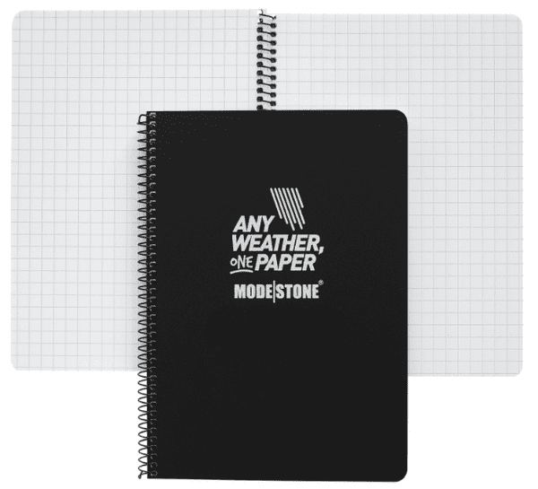 Modestone A6 Waterproof Notebook - Side Spiral