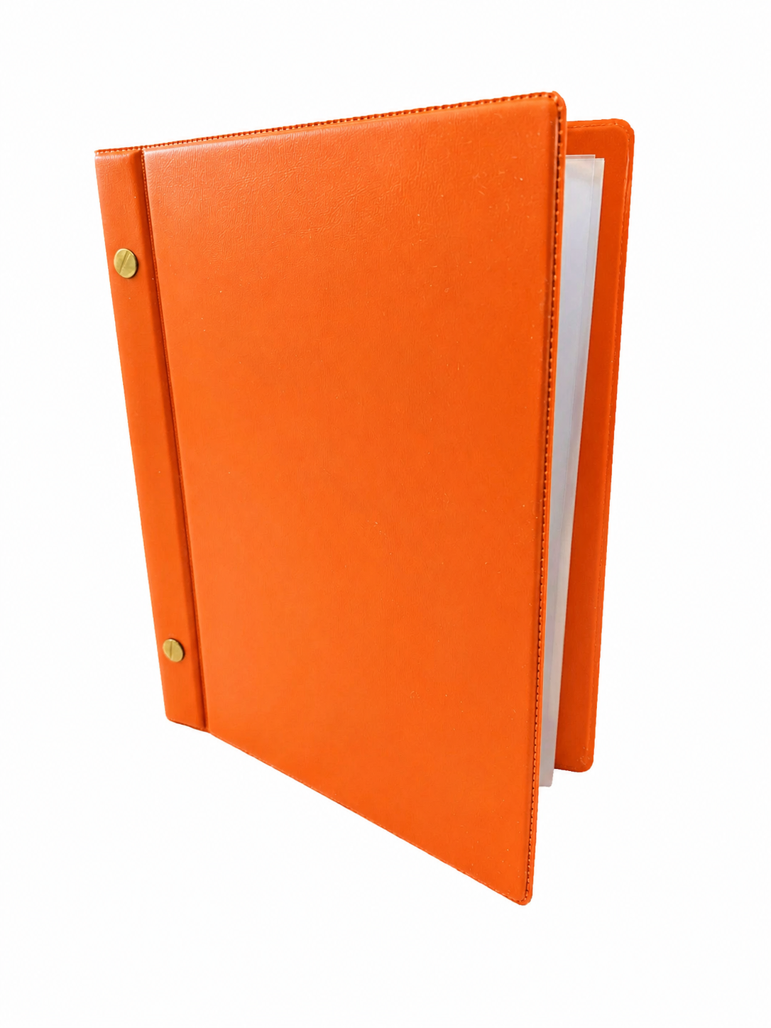 A5 Expandable Hard Cover Nyrex / Nirex Document Holder - Orange