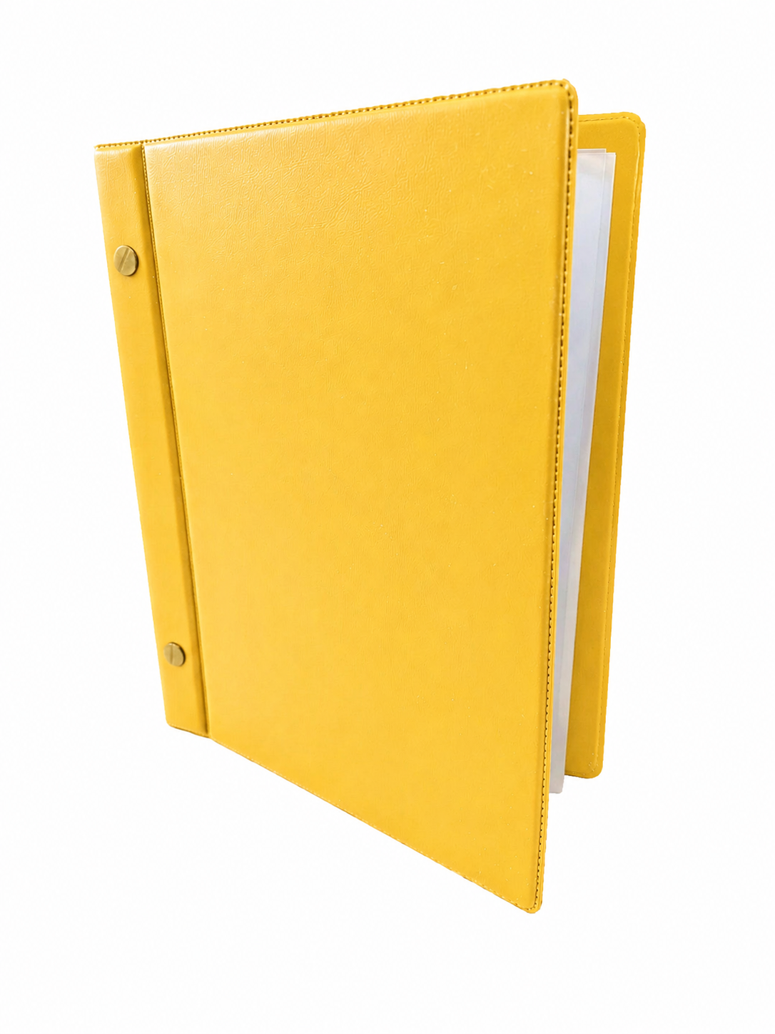 A5 Expandable Hard Cover Nyrex / Nirex Document Holder - Yellow