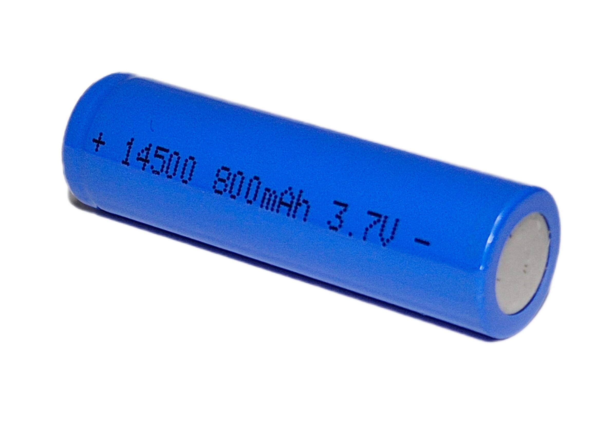 Li-Ion 3.7V 14500 AA 800mAh Rechargeable Battery