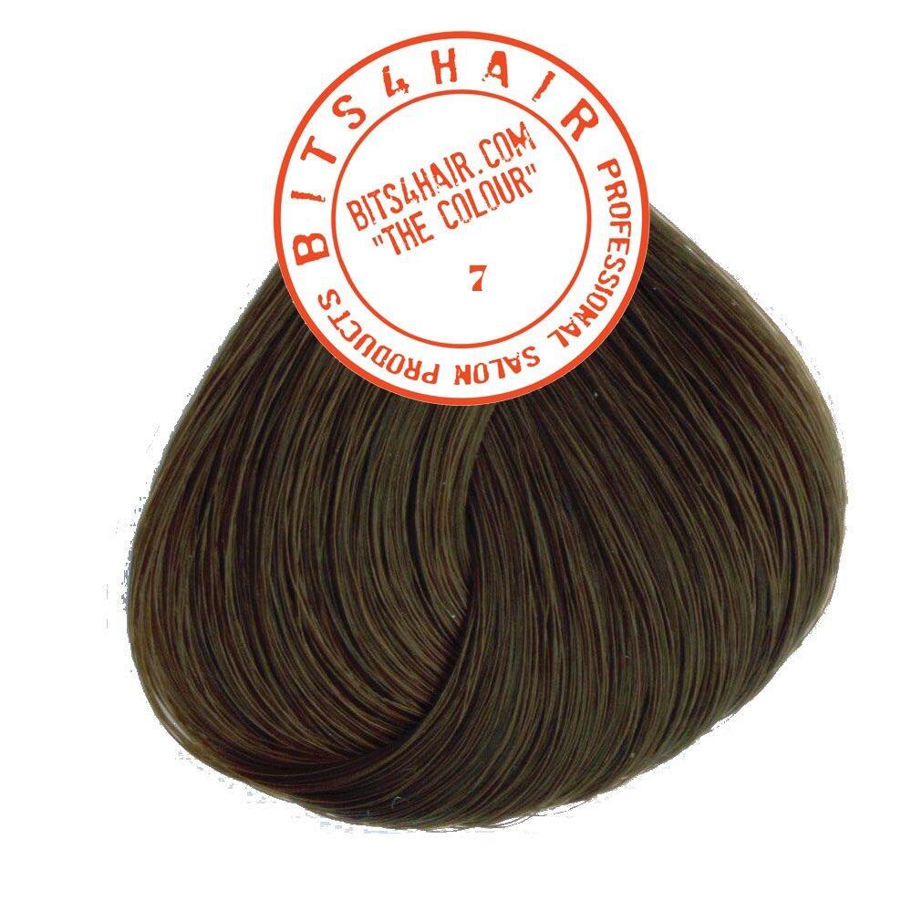 Bits4Hair The Colour 7  Blonde hair swatch