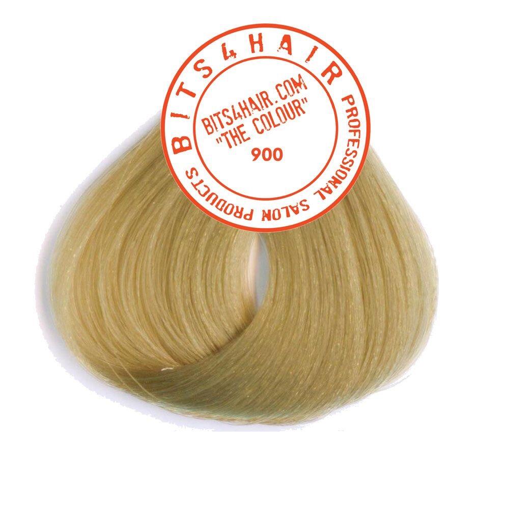 Bits4Hair The Colour 900 Ultra Light Blonde hair swatch