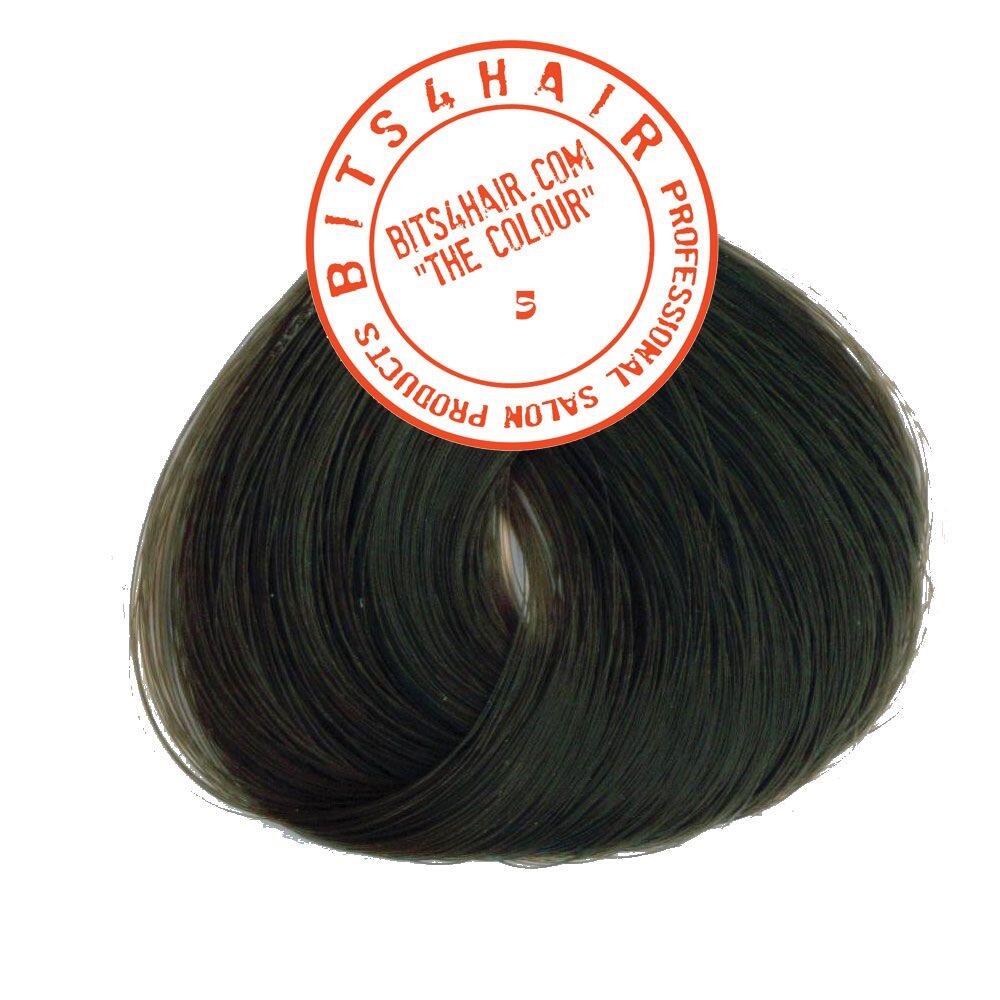 Bits4 Hair The Colour 5  Light Brown hair swatch