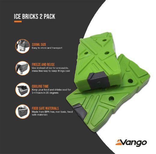 Vango Ice Bricks 2 Pack Coolers Outdoor Family Essential