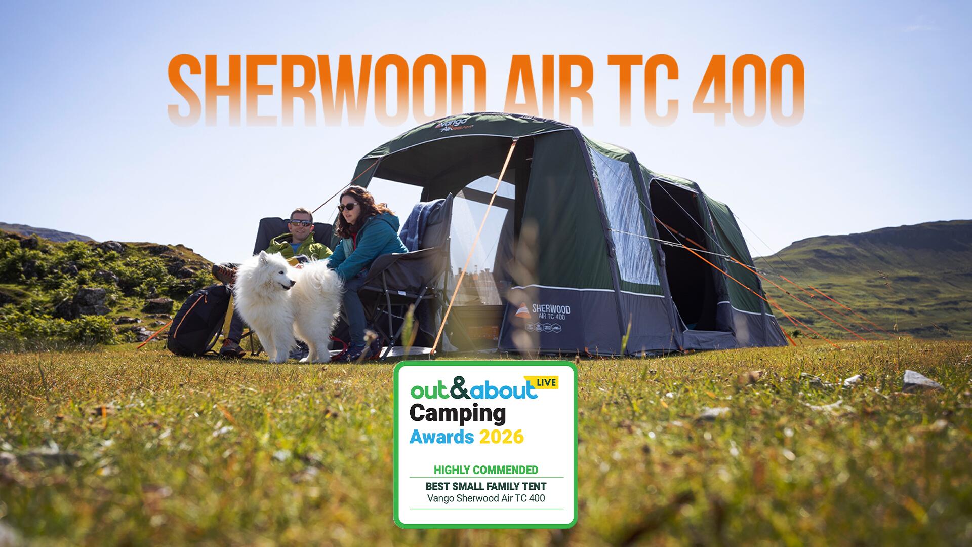 Sherwood Air TC 400 – Highly Commended: Best Small Family Tent