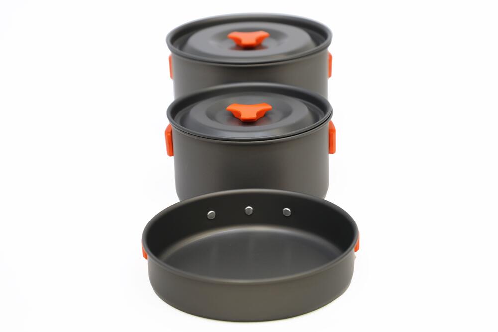 Hard Anodised 4 Person Cook Kit - 2
