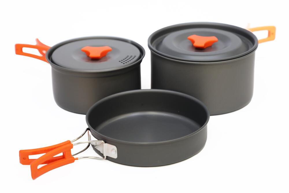 Hard Anodised 2 Person Cook Kit - 1