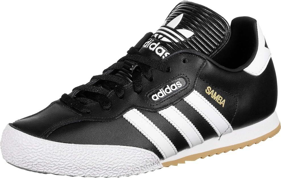 mens adidas original samba super black trainers