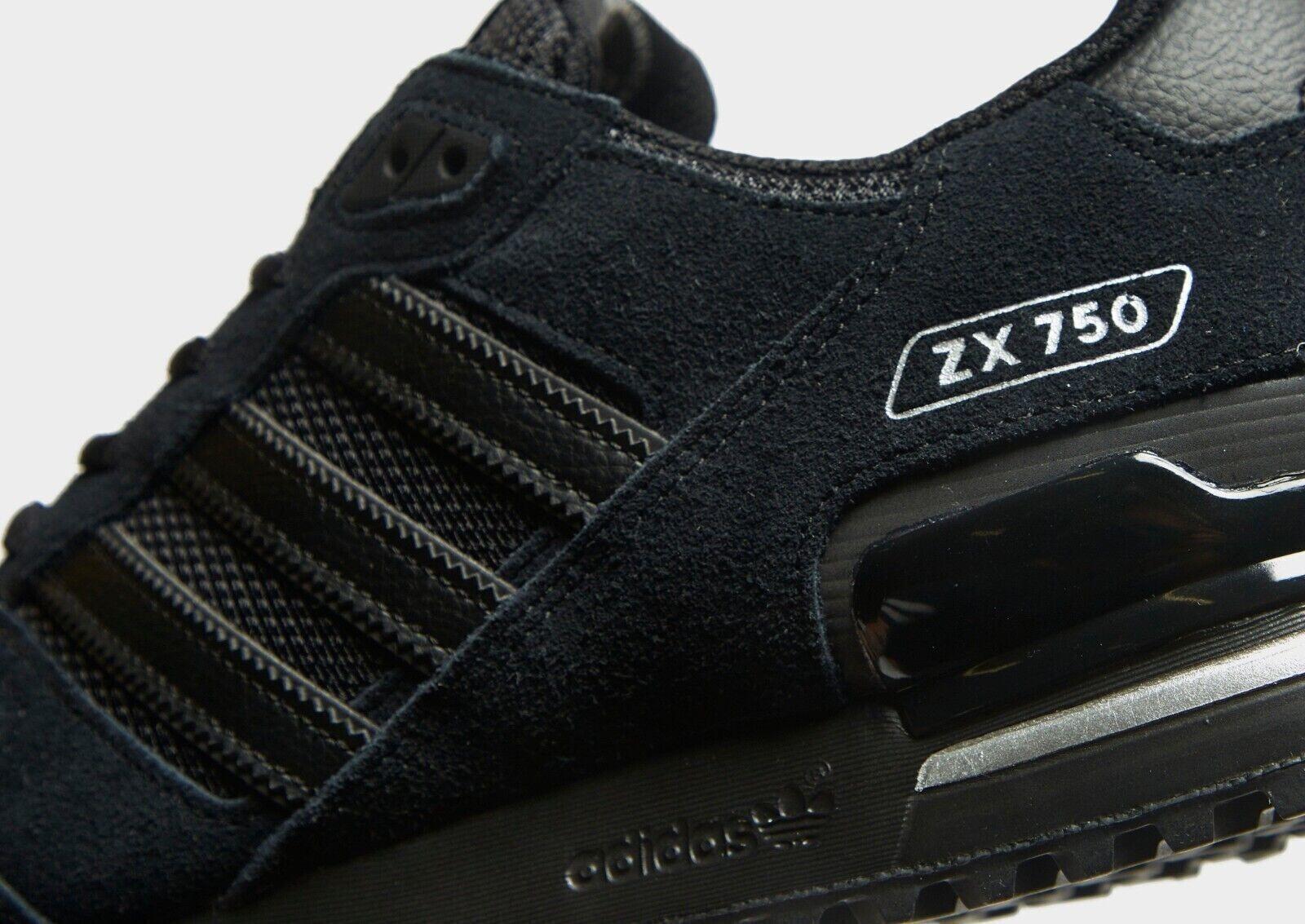 進一 adidas Originals Zx 750 Men's Trainers, Black Silver Gw5531