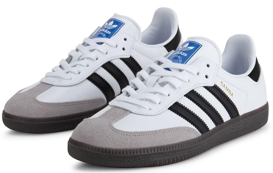 Adidas Originals Mens Samba OG Trainers White / Black (B75806)