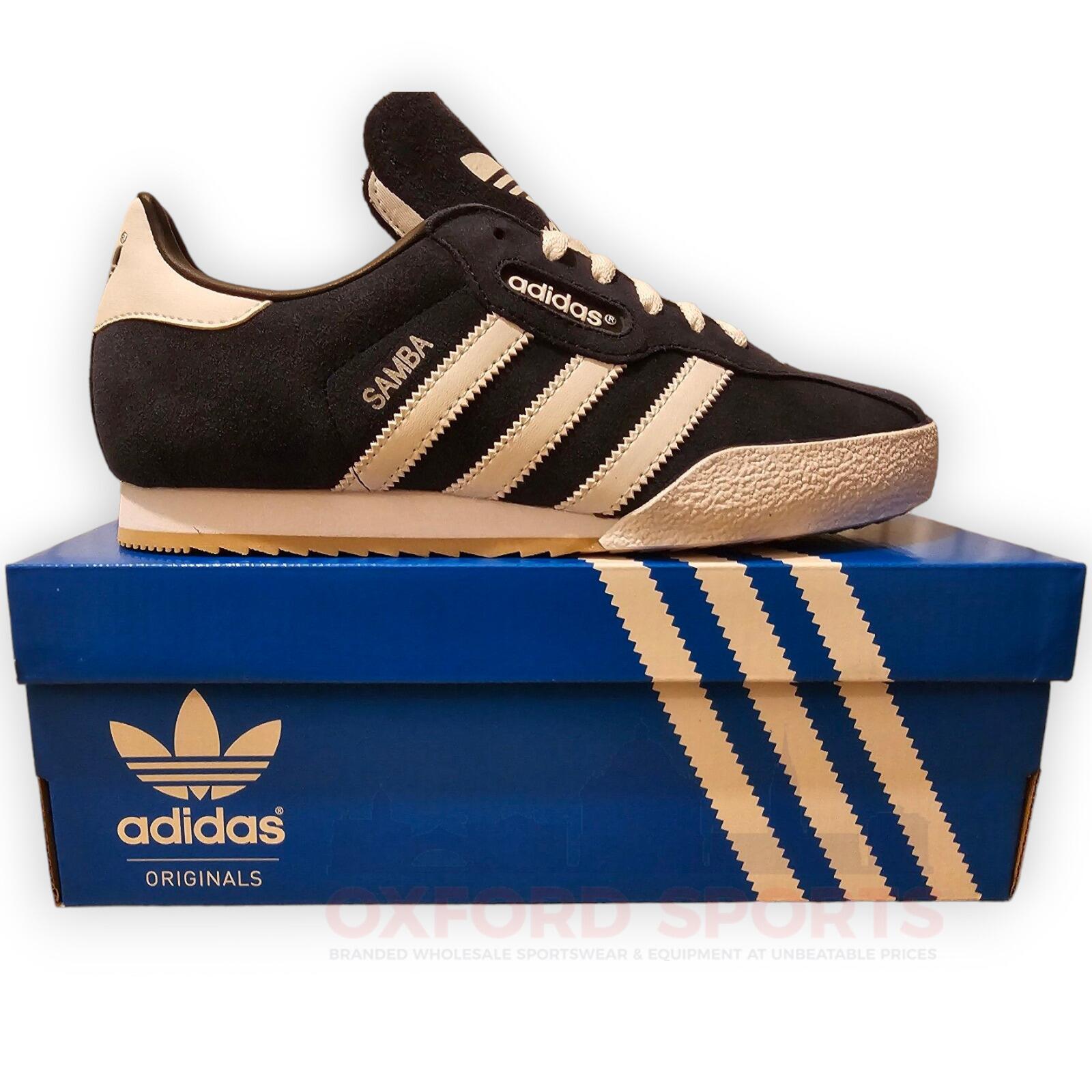 adidas Originals Mens Samba Super Suede Trainers Navy White (019332) - Main Image