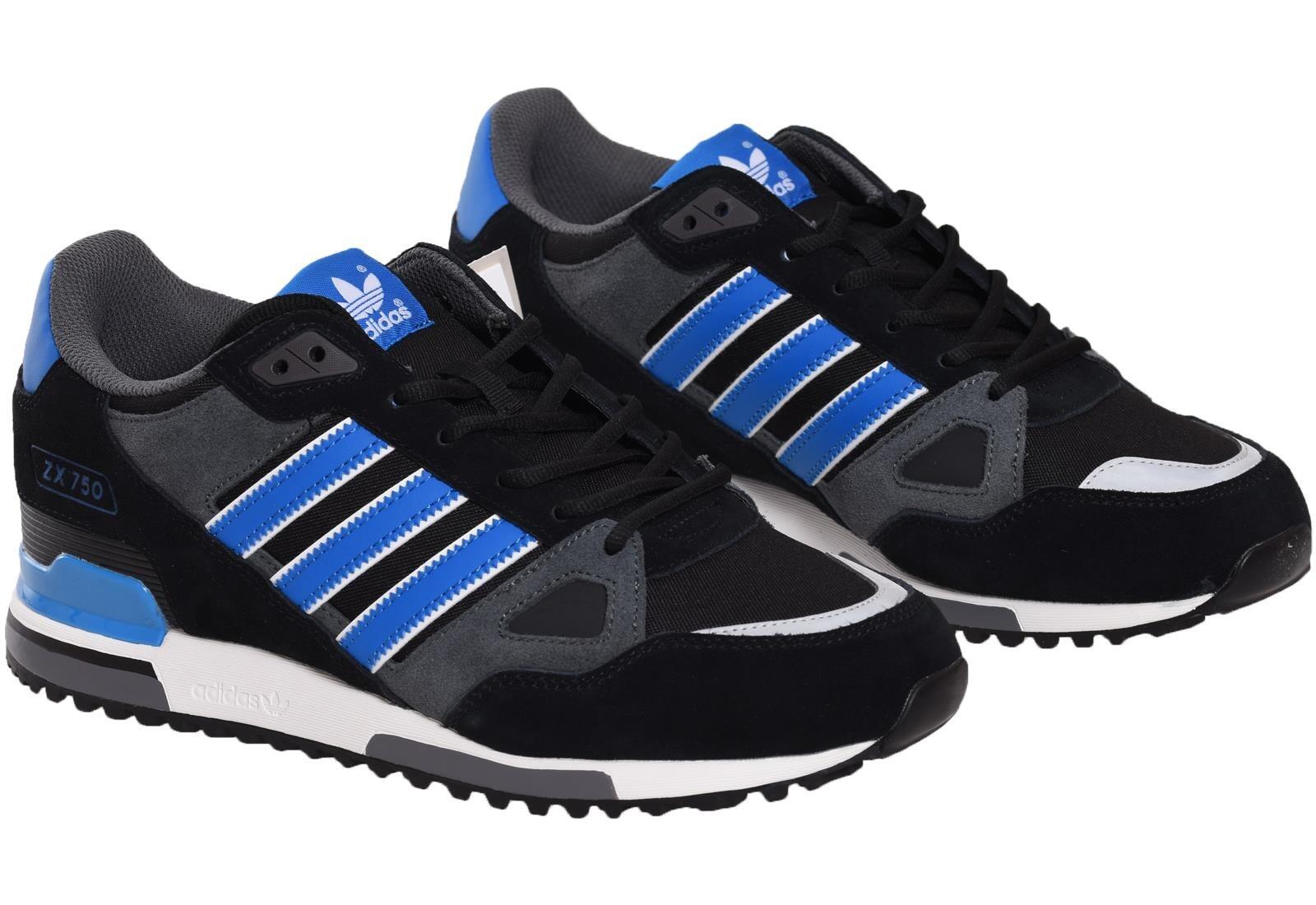 adidas Originals Mens ZX750 Trainers Black Royal M18261