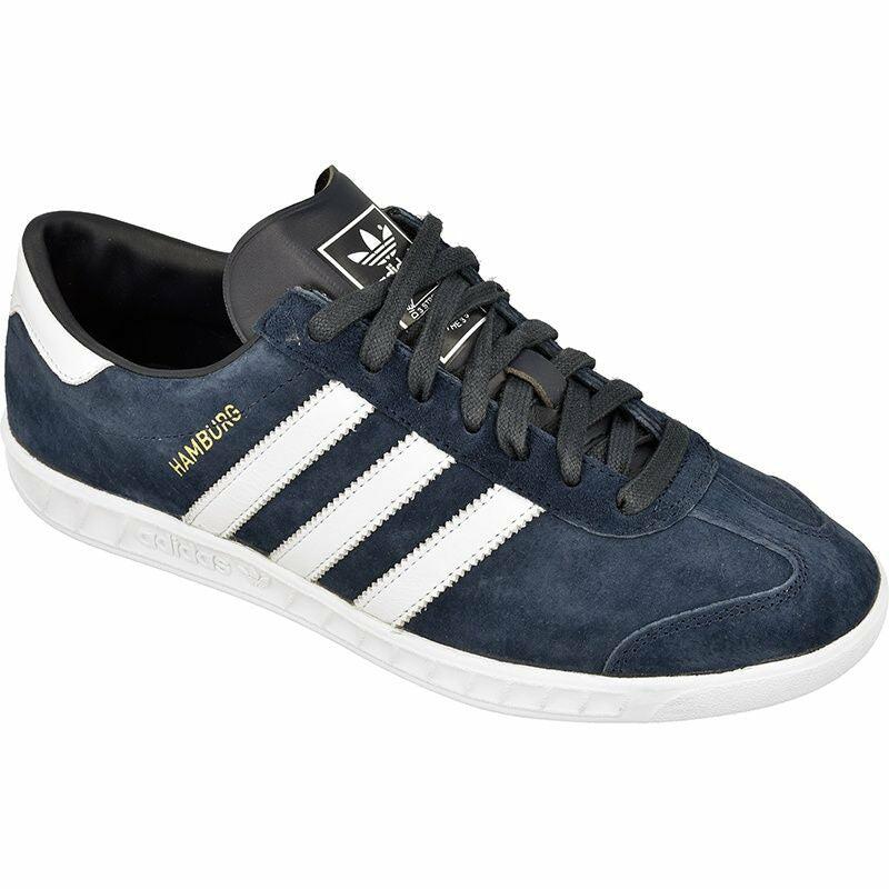 adidas Originals Mens Hamburg Trainers Navy / White (S74838)