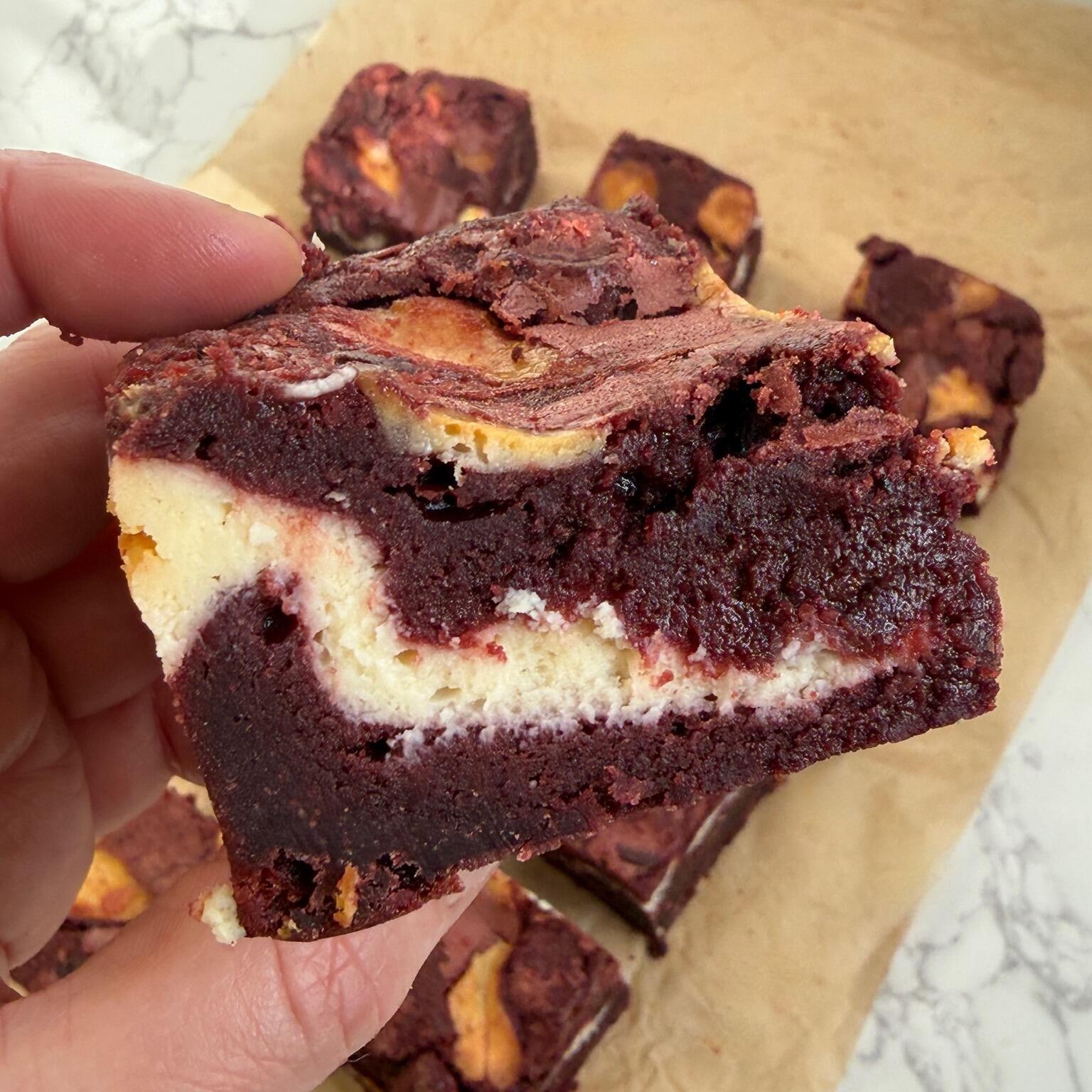 Red Velvet Cheesecake Brownies
