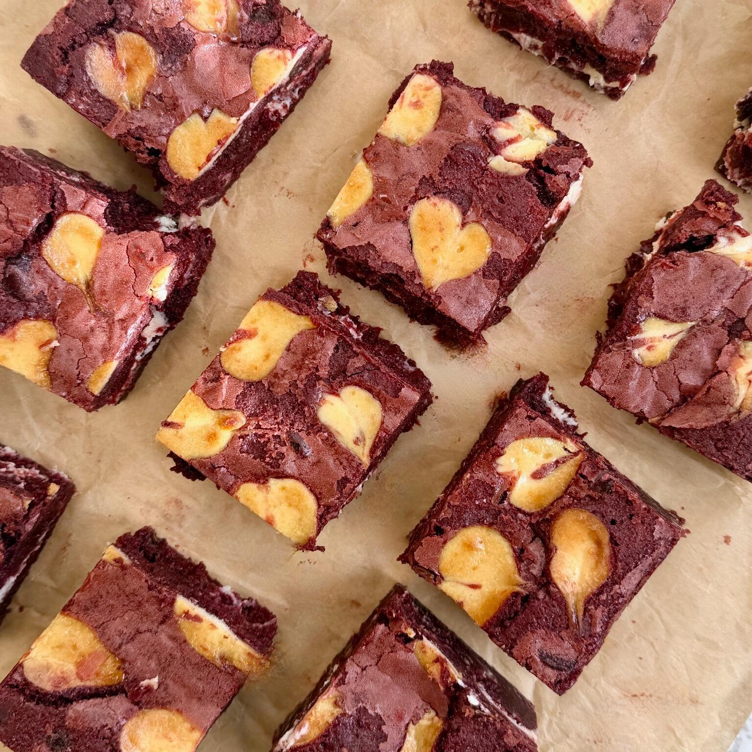 Red Velvet Cheesecake Brownies