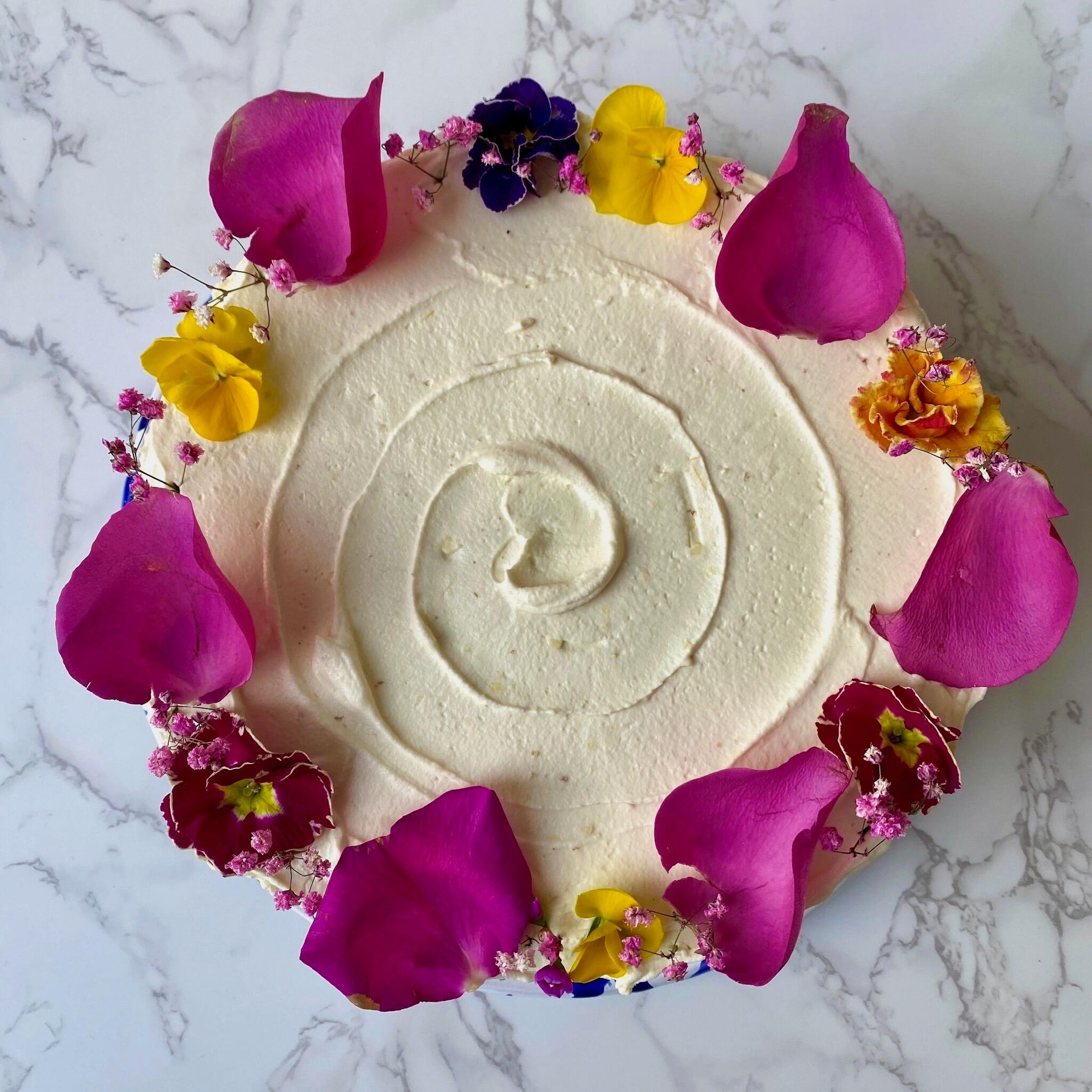 Sugar Free Lemon Ricotta Cake with Lemon Frosting