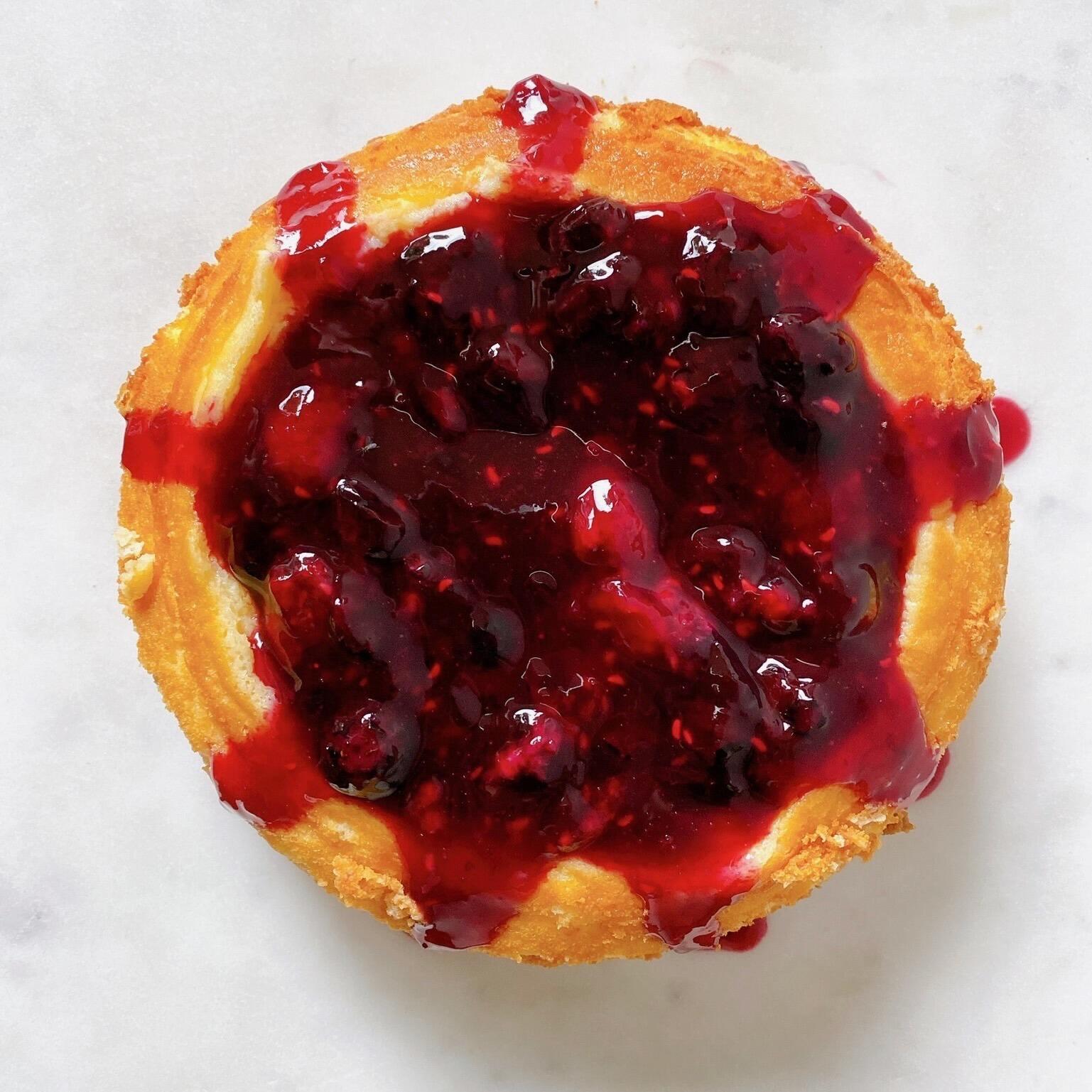 New York Cheesecake with Berry Compote