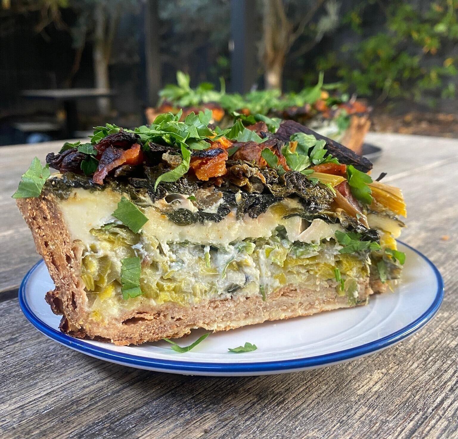 seasonal veggie quiche