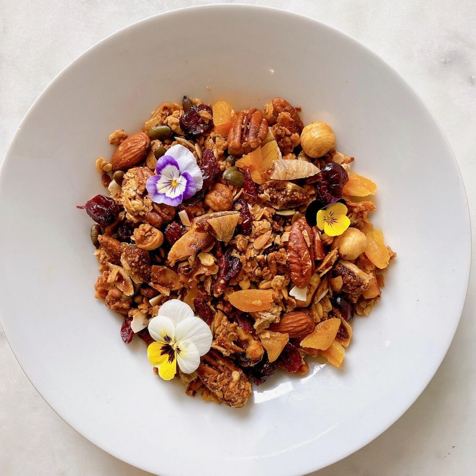 Sugar Free and Vegan Nutty Granola