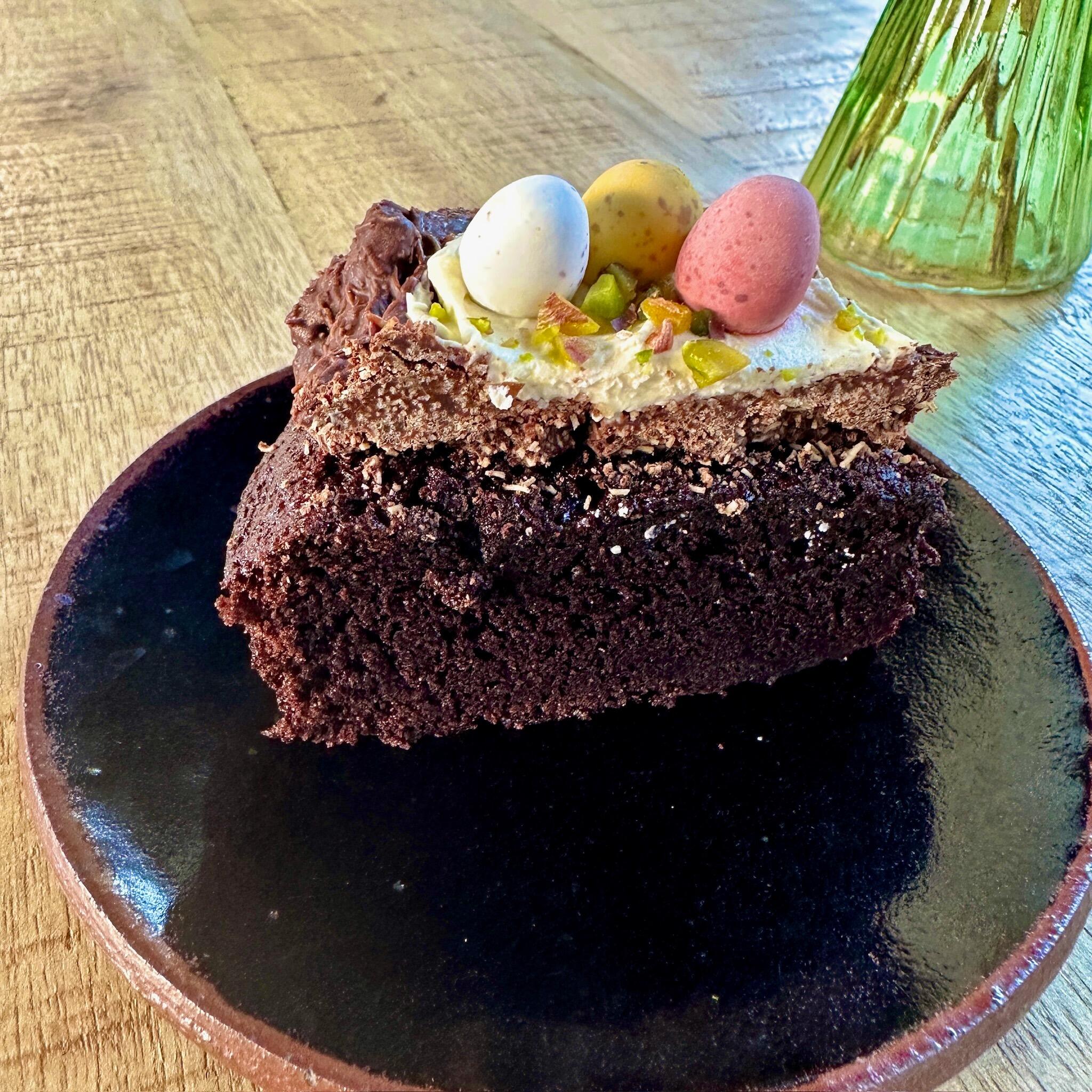 Easter Chocolate Cake with Pistachios