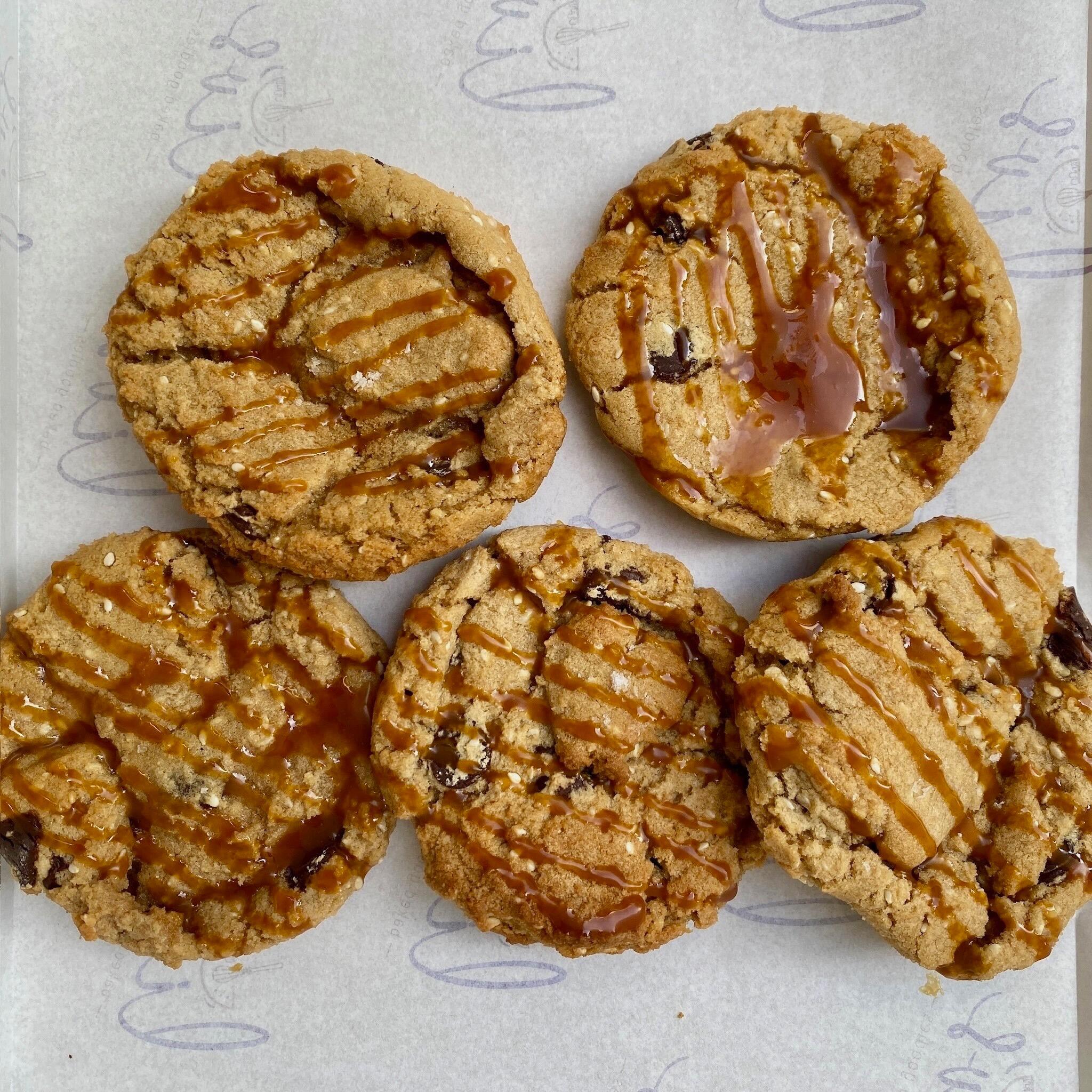 Tahini Chocolate Chip Cookies | Nutty, Thick & Chewy