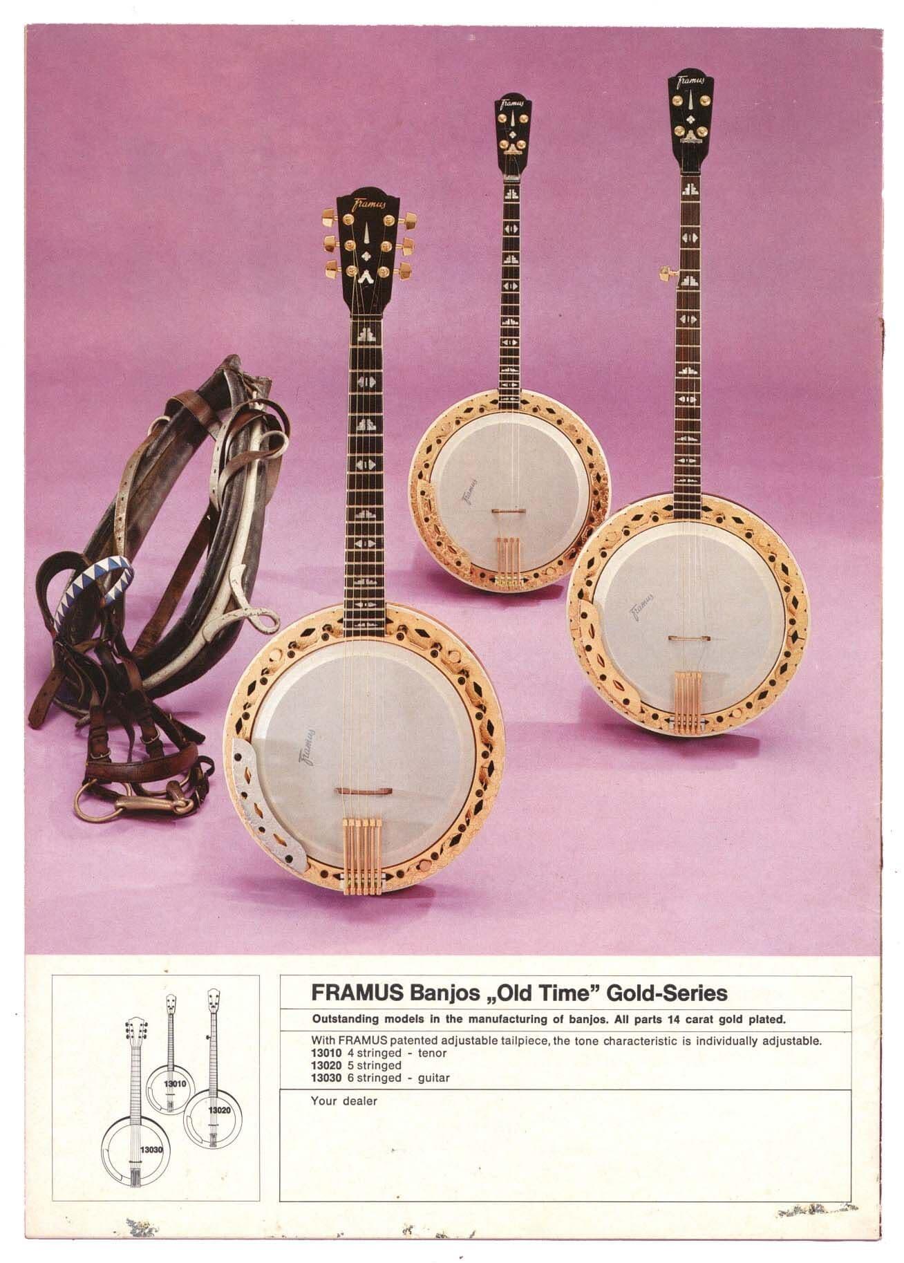 Vintage Framus International catalogue/brochure 1972 mostly Guitars and