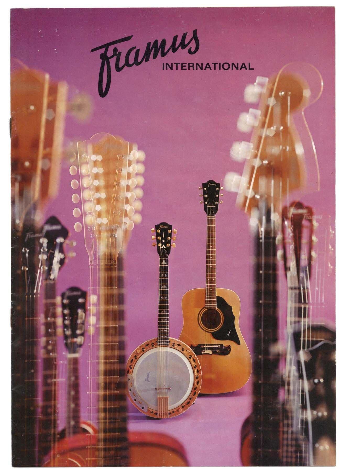 Vintage Framus International catalogue/brochure 1972 mostly Guitars and