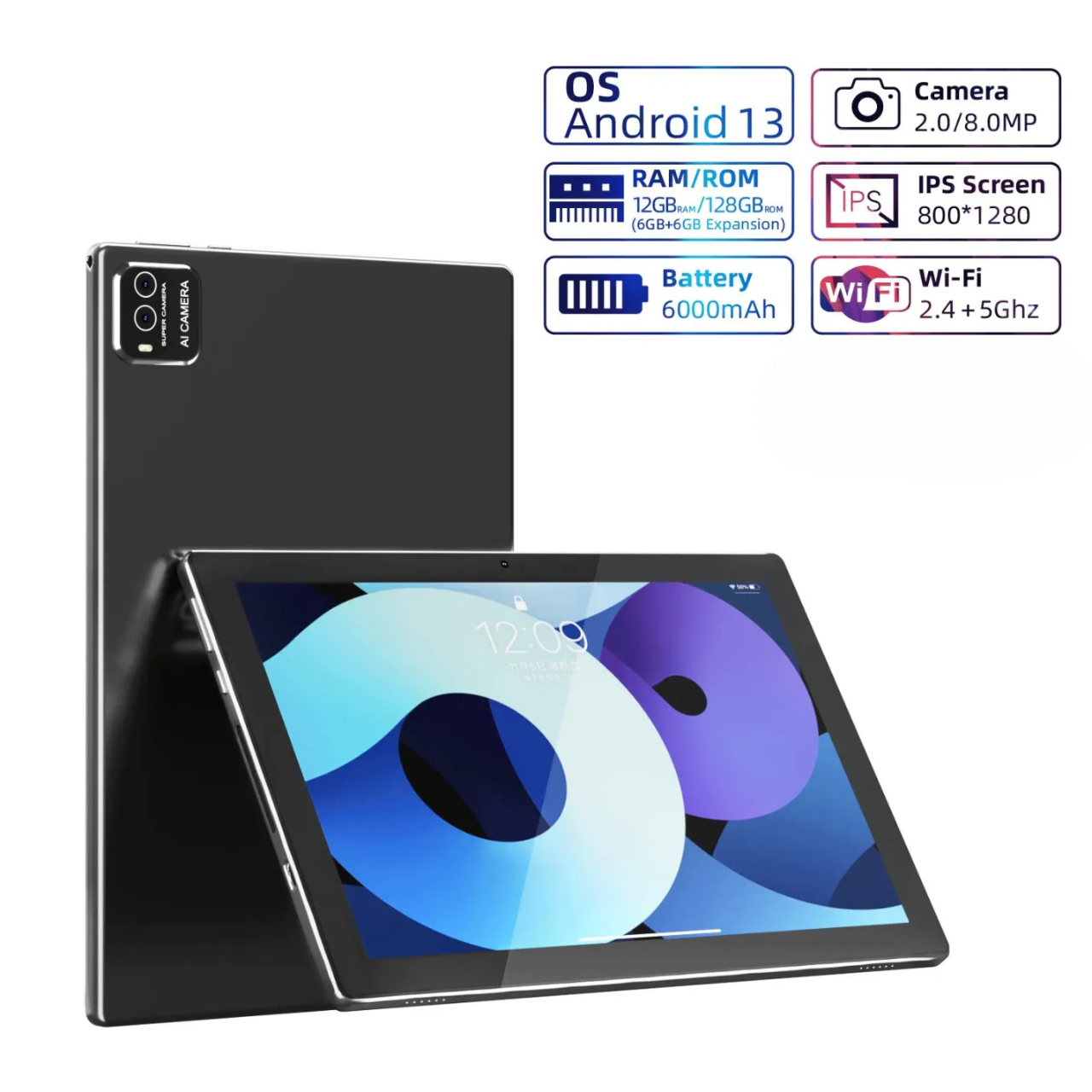 Android 13 タブレット 10インチ　12GB+128GB GMS認証 Amazon.co.jp: 【2024 NEW Android 13タブレット】タブレット 10インチ