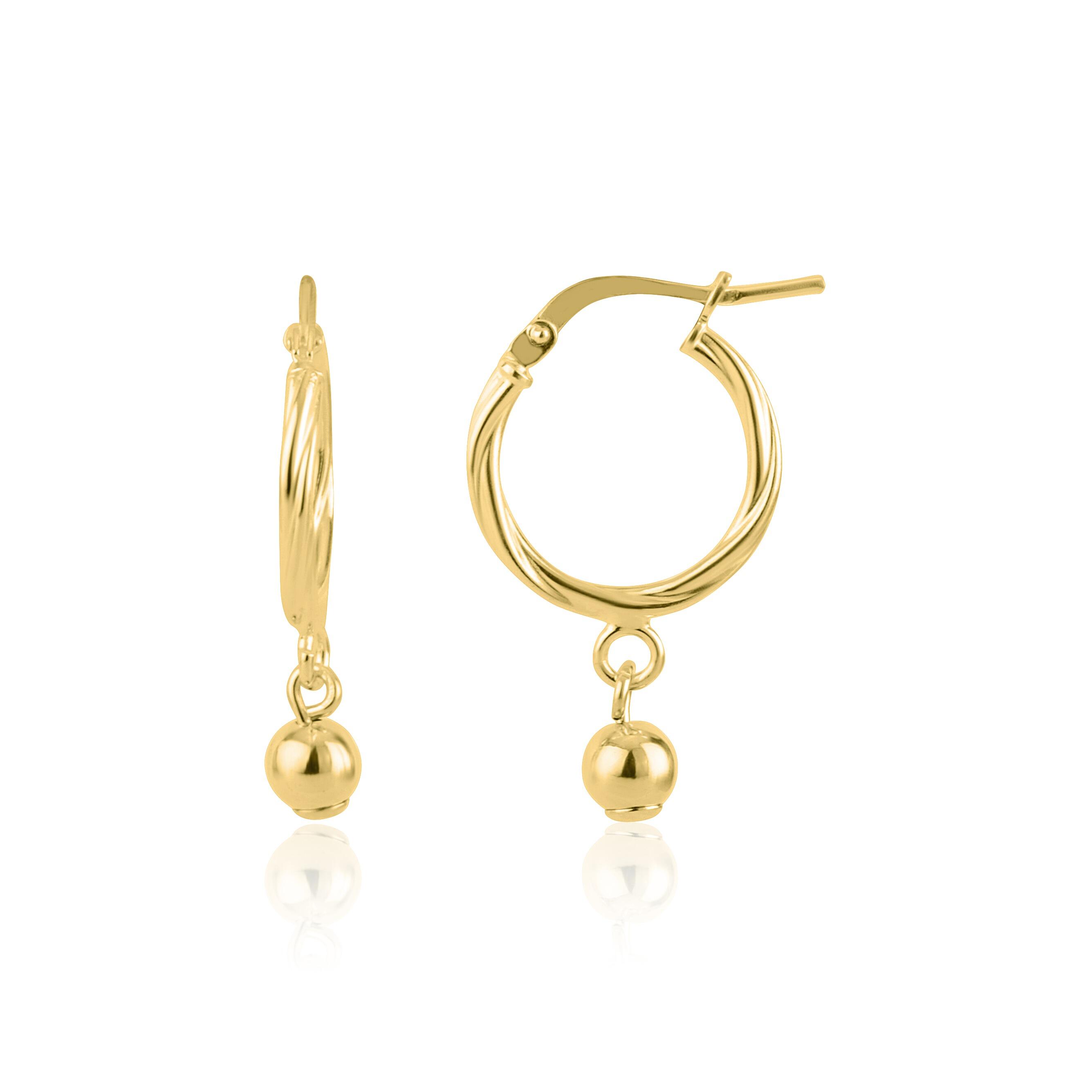 18ct Gold Vermeil Hoop Earrings