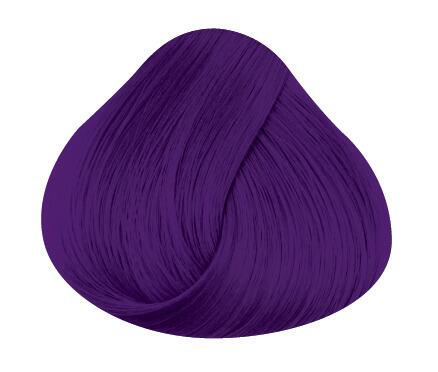 Swatch of hair showing violet directions hair colour