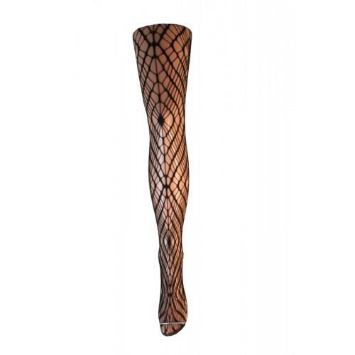 Black lacey web tight displayed on a leg