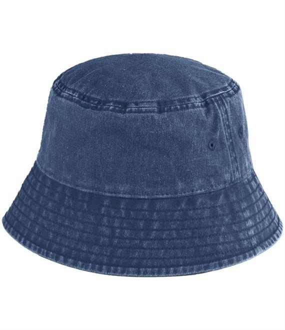 4SP® Vintage Cotton Bucket Hat, Heavy Washed, Unisex, Two