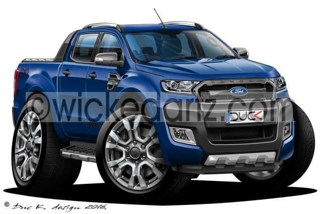 Ford Ranger T6 Wildtrak Pick Up 2016 Blue DK Items from 950