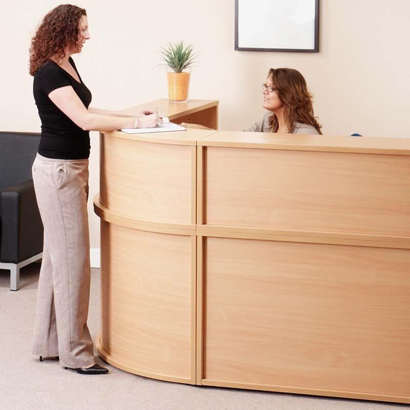 Sample Receiving Desk Denver Modular Reception Desk | Front Desk Counter | Quick Delivery ...