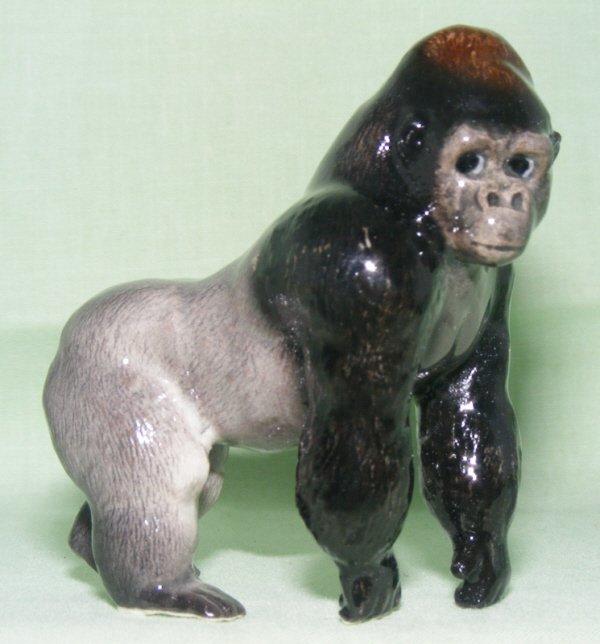 Klima Miniature Porcelain Animal Figures Gorilla Family L831