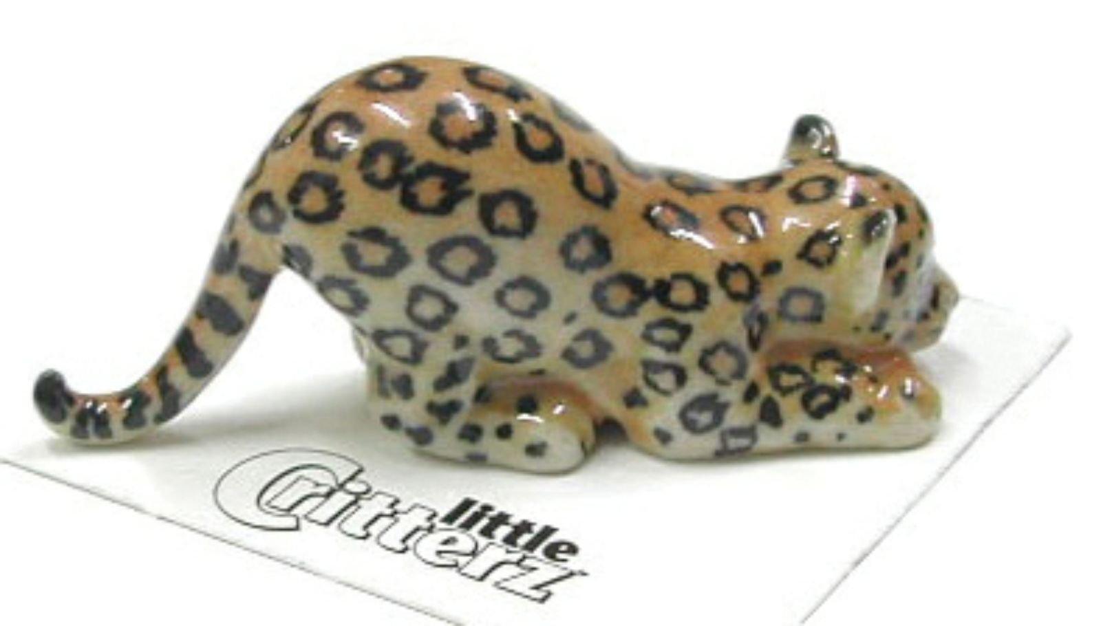 Little Critterz Miniature Porcelain Animal Figure Amur Leopard /"Siberia/" LC928
