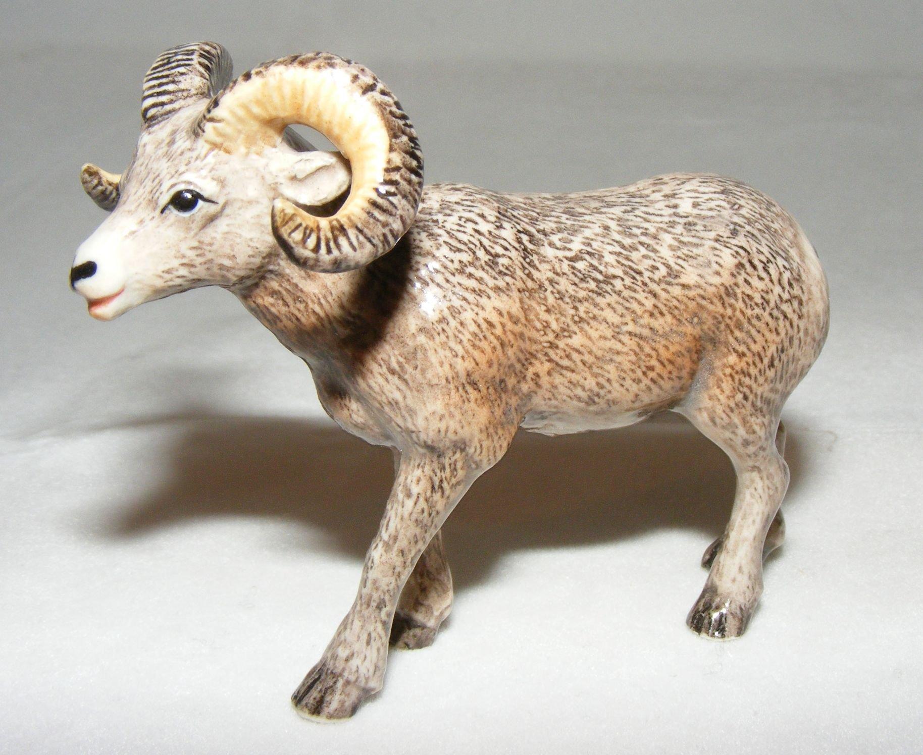 Northern Rose Miniature Porcelain Animal Figure Bighorn Sheep Standing R054