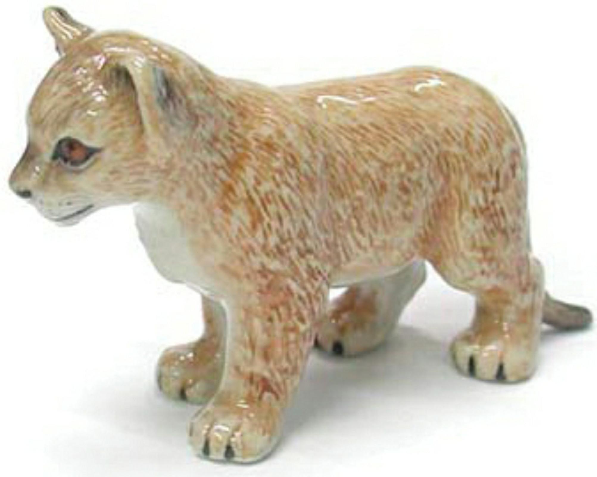 Northern Rose Miniature Porcelain Animal Figure Lion Cub Standing R207